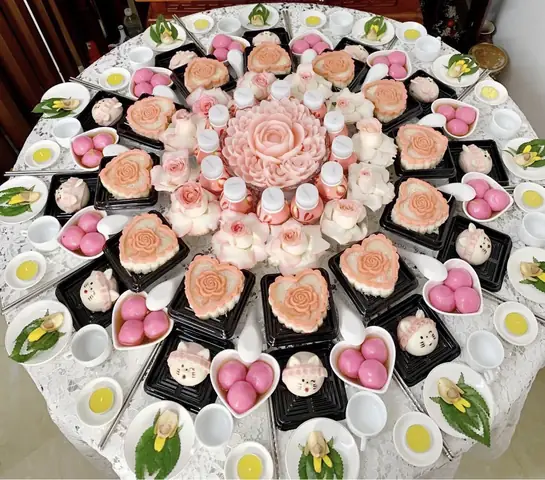 Mâm Cúng Đầy Năm Cho Bé Gái