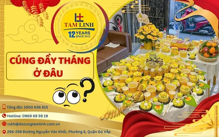 Mâm Lễ Cúng Đầy Tháng Đặt Ở Đâu