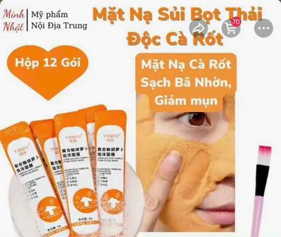 Mặt Nạ Cà Rốt Trắng Da
