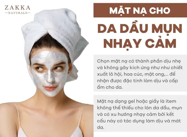 Mặt Nạ Cho Da Nhờn Nhạy Cảm