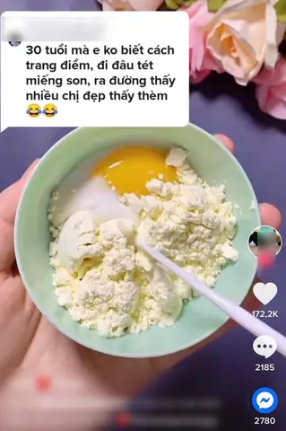 Mặt Nạ Lòng Đỏ Trứng Gà Và Sữa Tươi