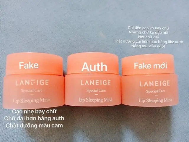 Mặt Nạ Ngủ Laneige Thật Và Giả