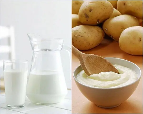 Mặt Nạ Trắng Da Từ Khoai Tây Và Sữa Tươi