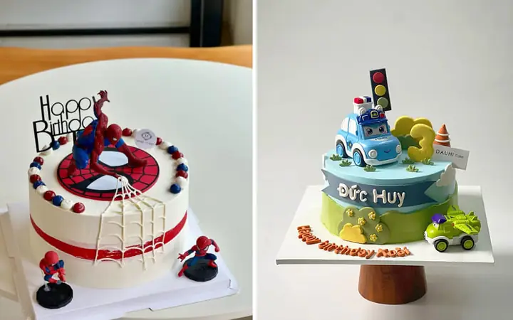 Mẫu Bánh Sinh Nhật Đơn Giản Cho Bé Trai