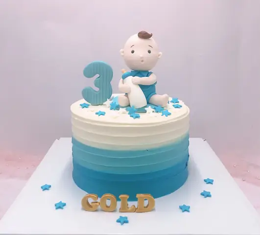 Mẫu Bánh Sinh Nhật Đơn Giản Cho Bé Trai