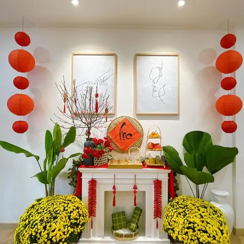 Mẫu Trang Trí Nhà Ngày Tết
