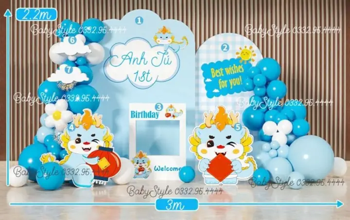 Mẫu Trang Trí Sinh Nhật Cho Bé