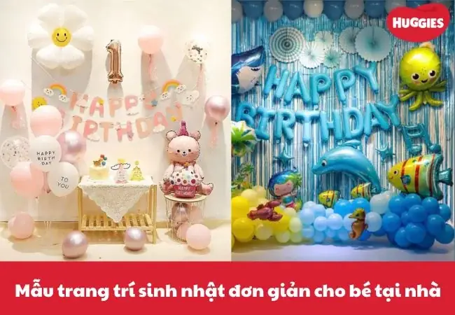 Mẫu Trang Trí Sinh Nhật Cho Bé