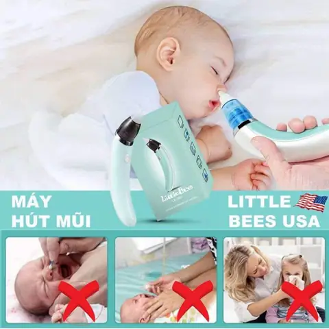 Máy Hút Mũi Điện Tử Đầu Mềm Cho Bé Littlebees