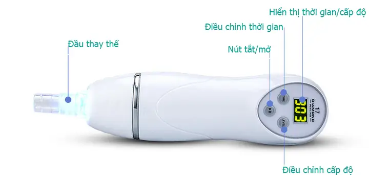 Máy Hút Mụn Trứng Cá Diamond Peeling
