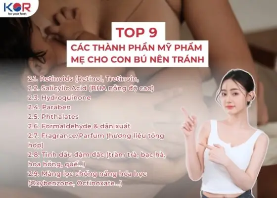 Mẹ Cho Con Bú Có Nên Sử Dụng Mỹ Phẩm