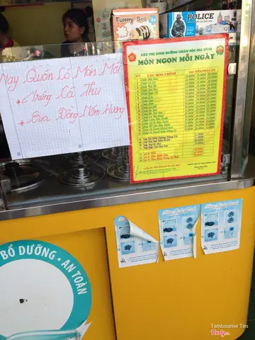 Menu Cháo Dinh Dưỡng Cây Thị