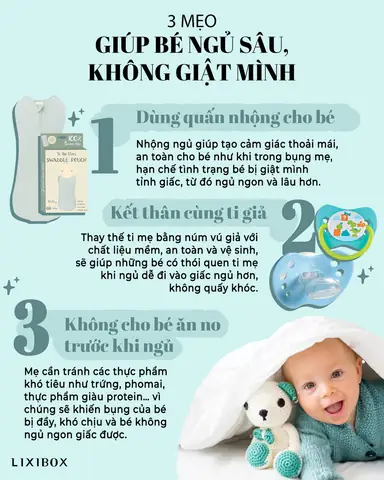 Mẹo Cho Bé Ngủ Không Giật Mình Mẹo Cho Bé Ngủ Không Giật Mình