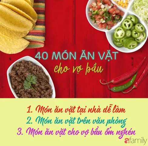 Món Ăn Vặt Dành Cho Bà Bầu
