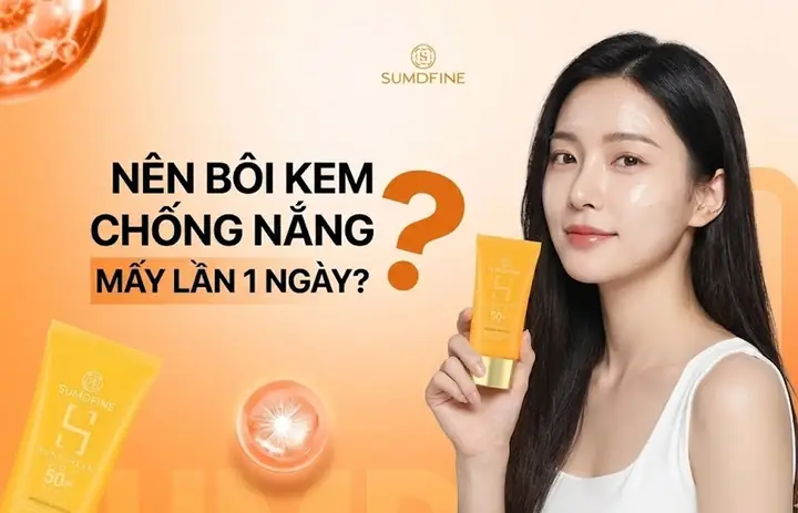Một Ngày Bôi Kem Chống Nắng Mấy Lần