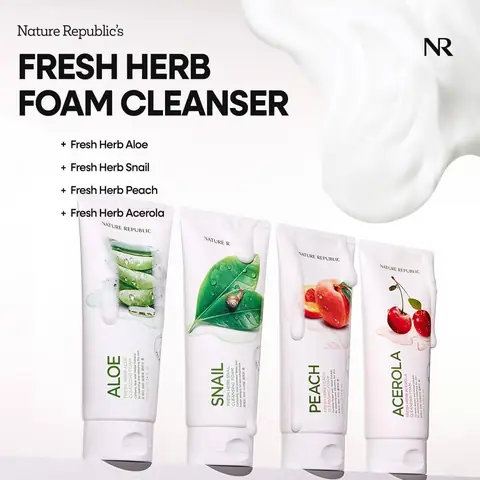 Nature Republic Fresh Herb Aloe Cleansing Foam