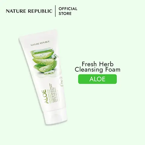 Nature Republic Fresh Herb Aloe Cleansing Foam