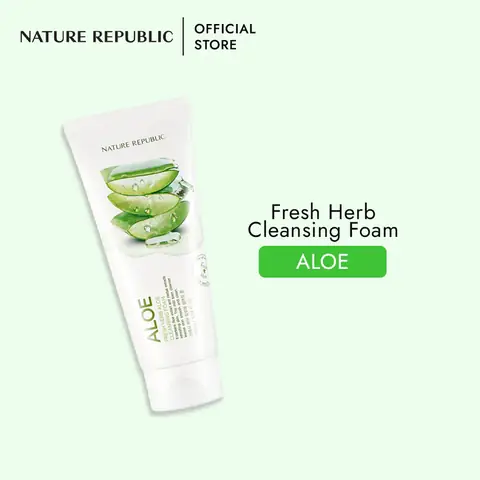 Nature Republic Fresh Herb Aloe Cleansing Foam