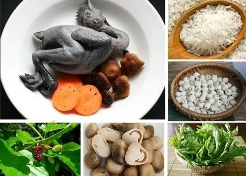 Nấu Cháo Gà Ác Với Rau Gì