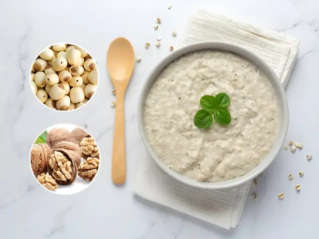 Nấu Cháo Hạt Óc Chó Cho Bé