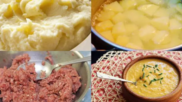 Nấu Cháo Thịt Bò Khoai Tây