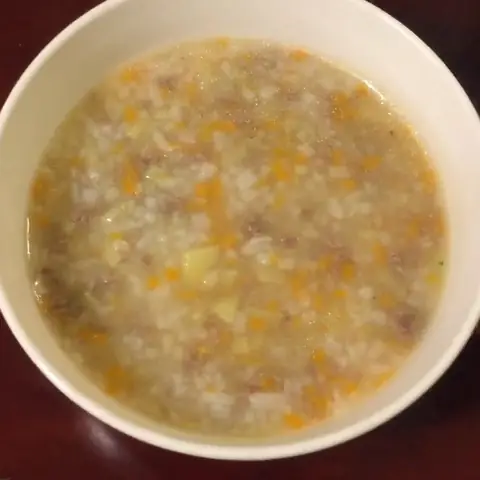 Nấu Cháo Thịt Bò Với Khoai Tây