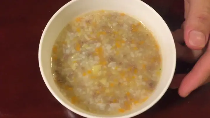 Nấu Cháo Thịt Bò Với Khoai Tây