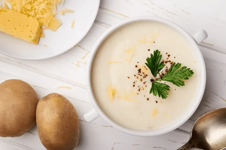 Nấu Cháo Thịt Bò Với Khoai Tây