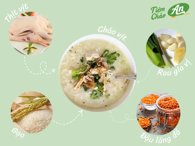 Nấu Cháo Vịt Cho Bé Với Rau Gì
