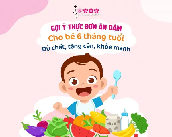Nấu Đồ Ăn Dặm Cho Bé 6 Tháng