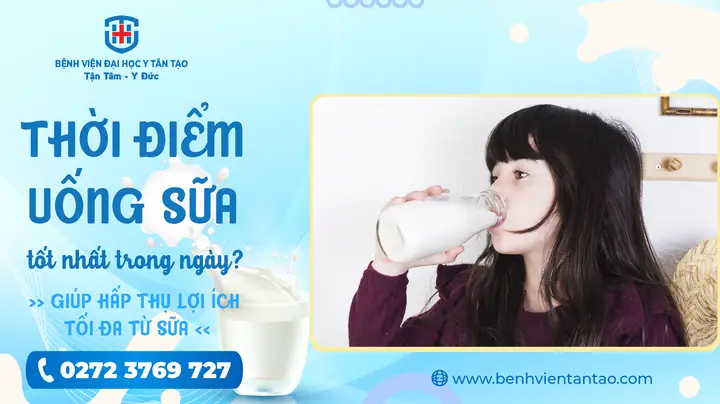 Nên Uống Sữa Vào Thời Điểm Nào Trong Ngày