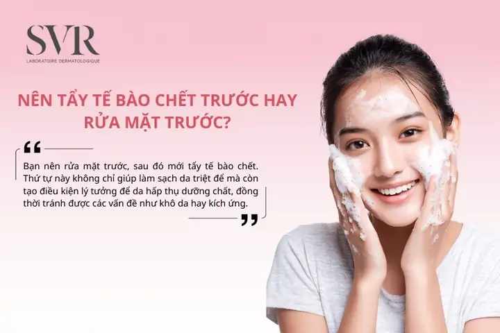 Nên Xông Mặt Trước Hay Tẩy Tế Bào Chết Trước