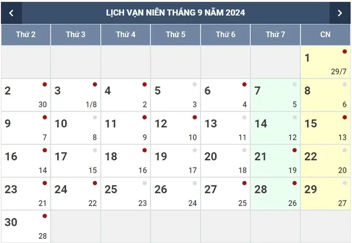 Ngày Bao Nhiêu Tới Trung Thu