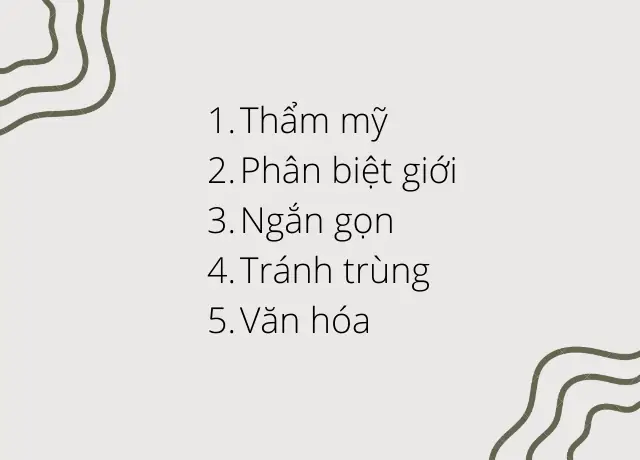 Nguyên Tắc Đặt Tên Cho Con
