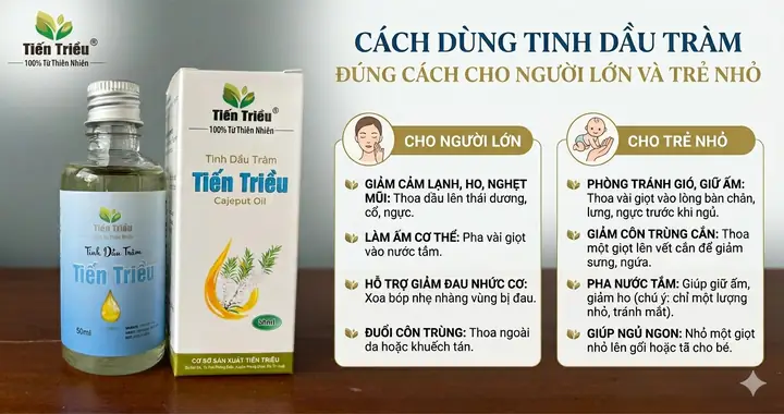 Nhỏ Nhầm Dầu Tràm Vào Mũi Trẻ