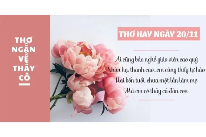 Những Bài Thơ Ngắn Về Cô Thầy Những Bài Thơ Ngắn Về Cô Thầy