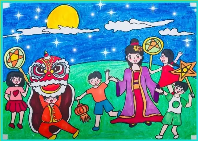 Những Bức Tranh Đề Tài Trung Thu