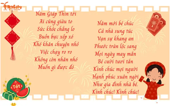 Nhung Cau Chuc Tet Hay Danh Cho Thieu Nhi