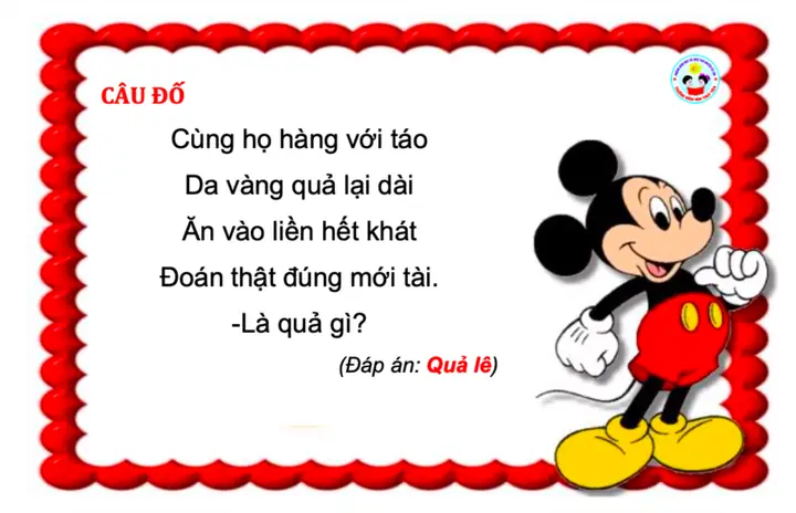 Những Câu Đố Cho Bé 6 Tuổi