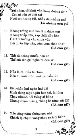Những Câu Đố Dân Gian Việt Nam