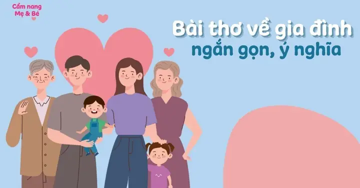 Những Câu Thơ Ngắn Về Tình Cảm Gia Đình