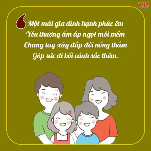 Những Câu Thơ Ngắn Về Tình Cảm Gia Đình