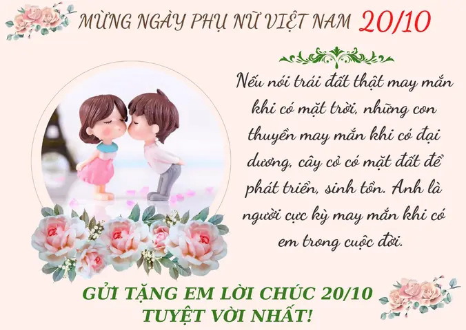 Những Lời Chúc 20 Tháng 10 Hay Nhất