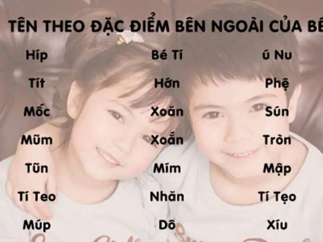Những Tên Gọi Ở Nhà Dễ Thương