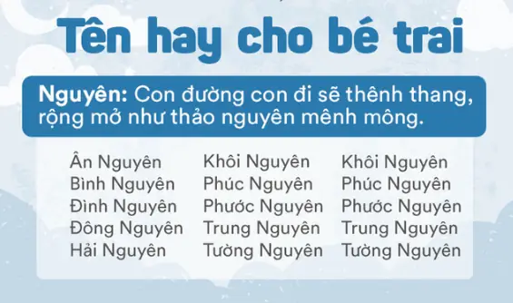 Những Tên Hay Và Ý Nghĩa Cho Bé Trai