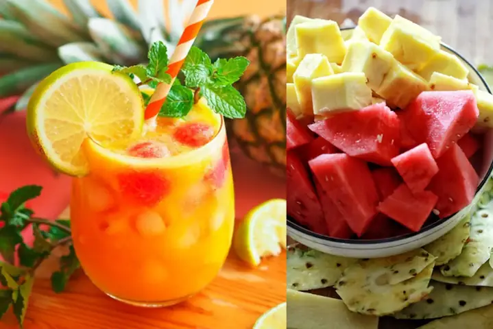 Nước Ép Dưa Hấu Và Thơm