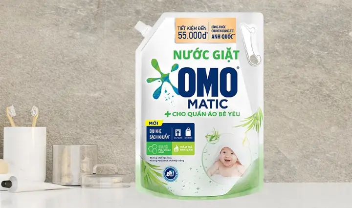 Nước Giặt Ô Mô Cho Bé