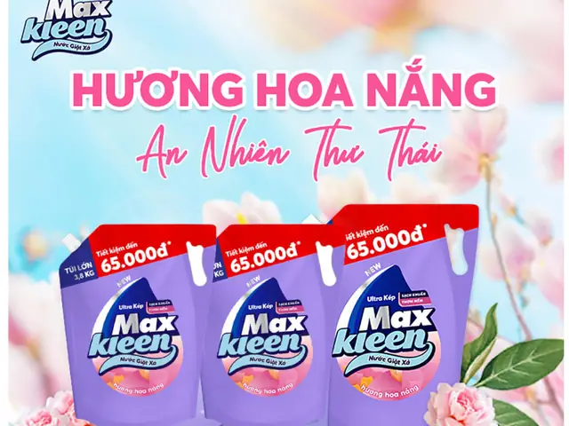 Nước Giặt Xả Maxkleen Hương Hoa Nắng