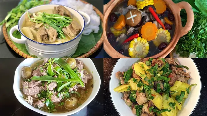 Nước Luộc Vịt Nấu Rau Ngót