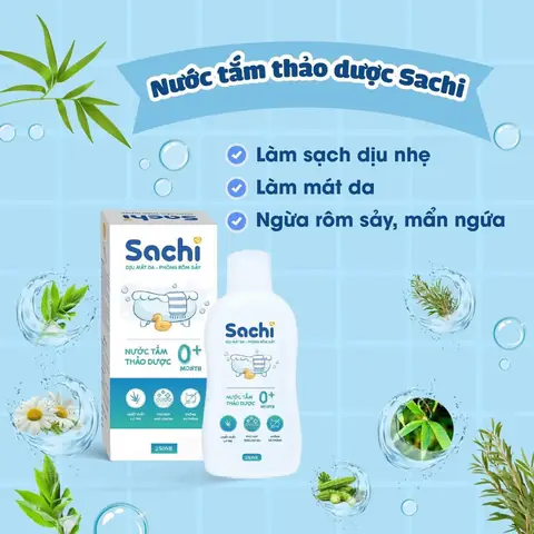 Nước Tắm Trị Rôm Sảy Cho Be